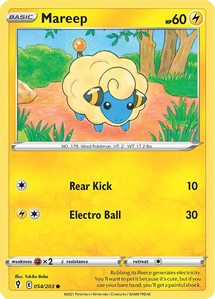 Mareep (054/203) [Sword &amp; Shield: Evolving Skies] 