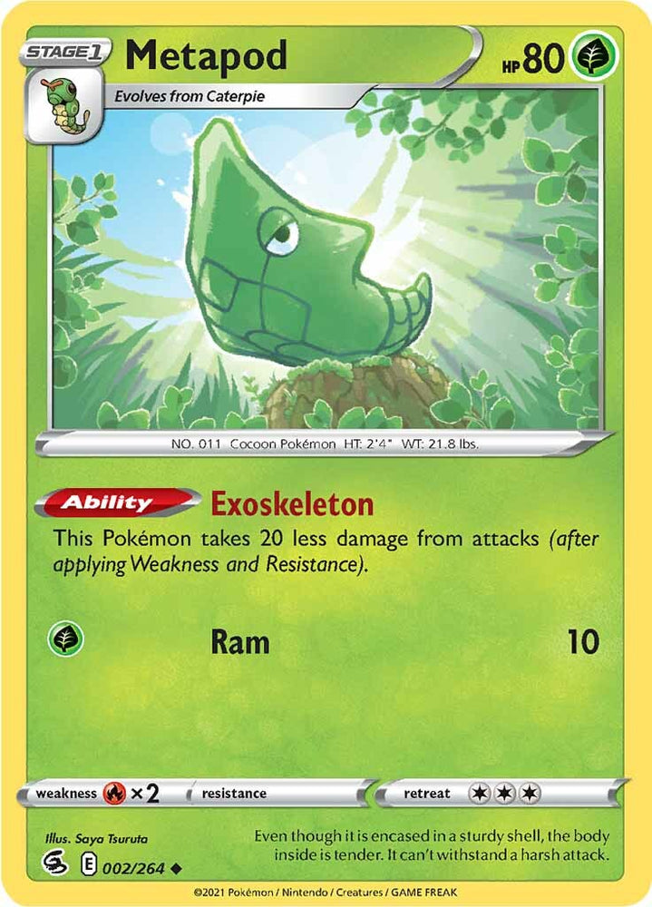 Metapod (002/264) [Sword &amp; Shield: Fusion Strike] 