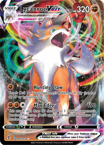 Lycanroc VMAX (092/203) [Sword &amp; Shield: Evolving Skies] 