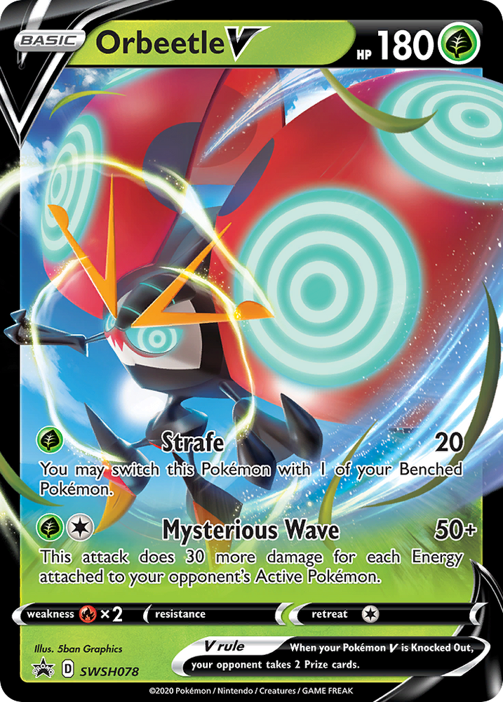 Orbeetle V (SWSH078) (Jumbo Card) [Sword &amp; Shield: Black Star Promos] 