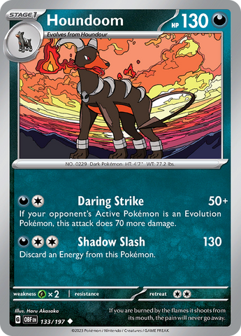 Houndoom (133/197) [Scarlet &amp; Violet: Obsidian Flames] 