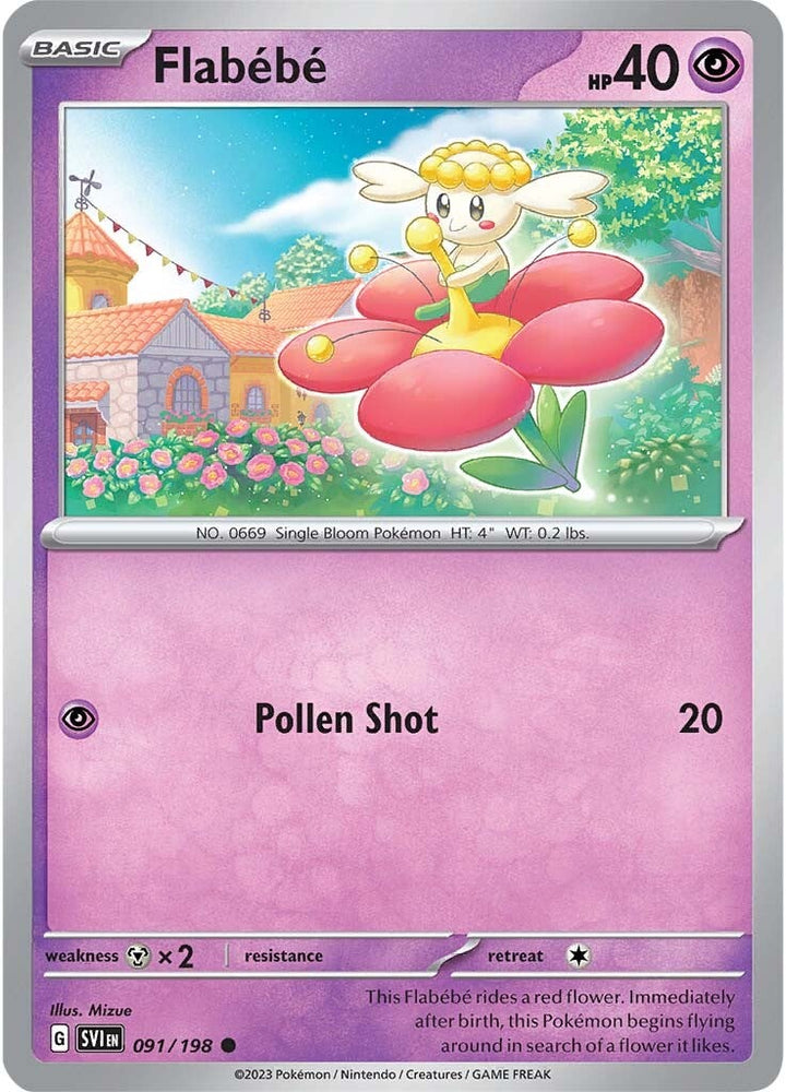 Flabebe (091/198) [Scarlet &amp; Purple: Base Set] 