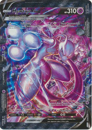 Mewtwo V-Union (Jumbo Card) [Sword &amp; Shield: Black Star Promos] 