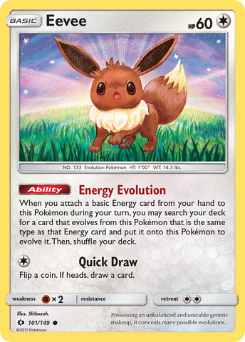 Eevee (101/149) [Sun &amp; Moon: Base Set] 