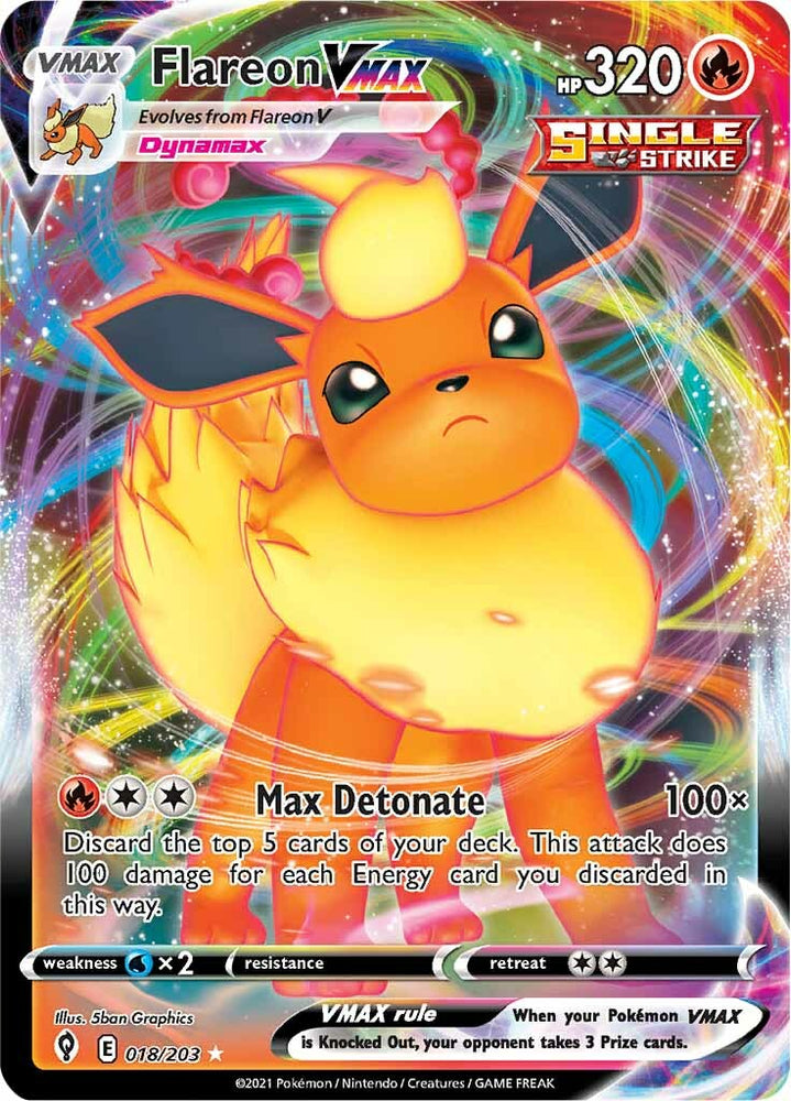 Flareon VMAX (018/203) [Sword &amp; Shield: Evolving Skies] 