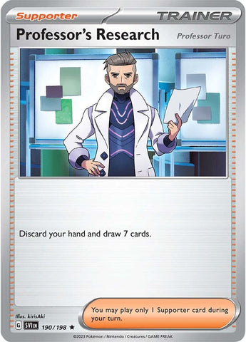 Professor's Research (Professor Turo) (190/198) [Scarlet &amp; Violet: Base Set] 