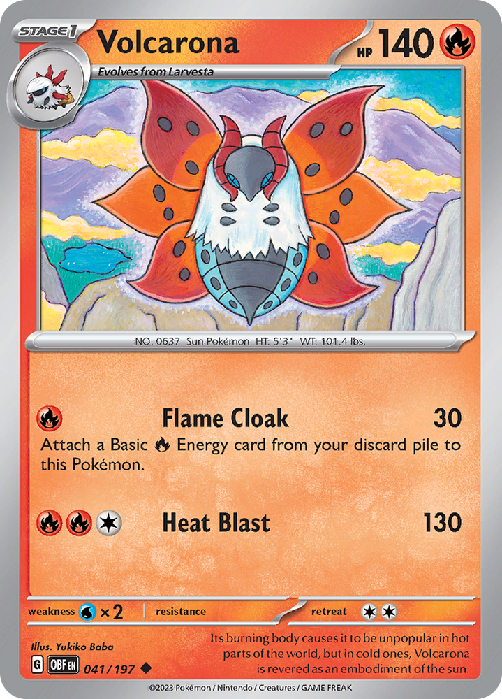 Volcarona (041/197) [Scarlet &amp; Violet: Obsidian Flames] 