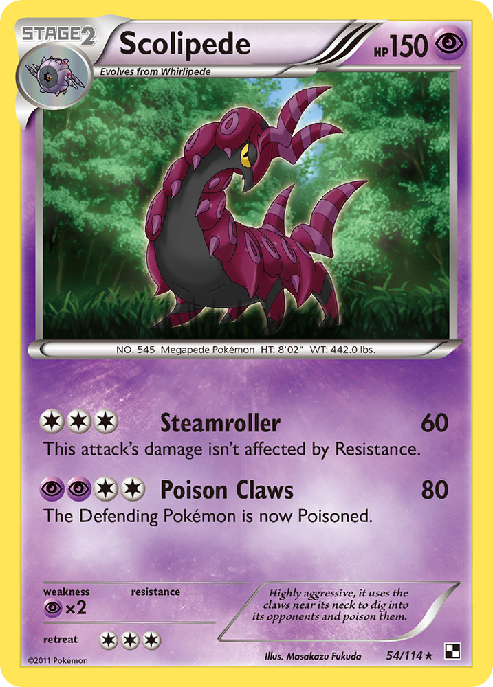 Scolipede (54/114) [Black &amp; White: Base Set] 