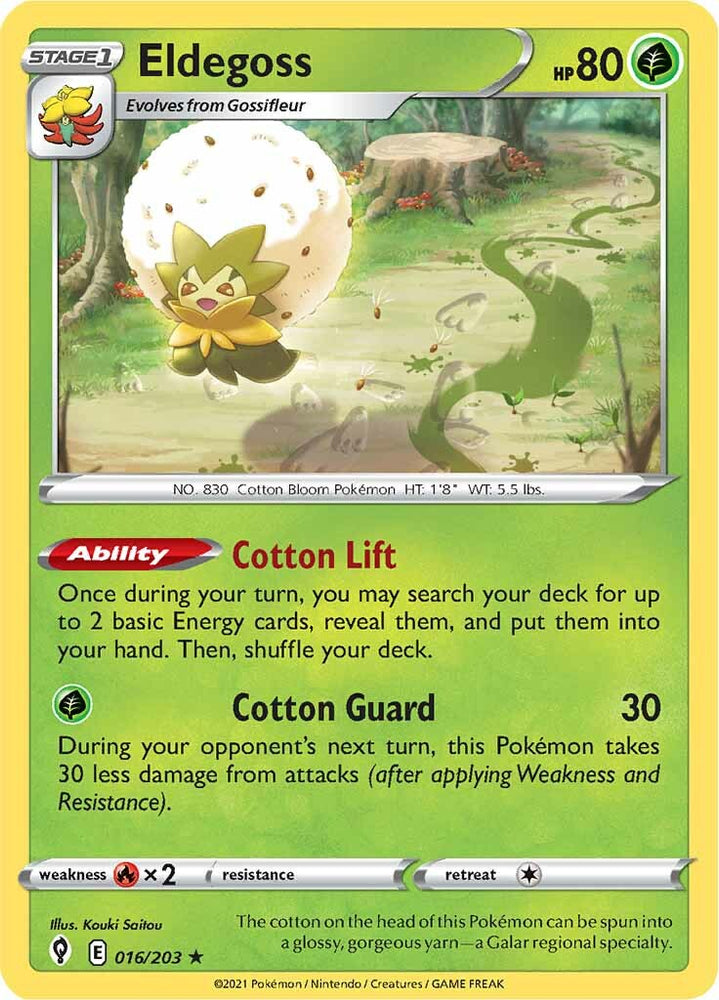 Eldegoss (016/203) (Theme Deck Exclusive) [Sword &amp; Shield: Evolving Skies] 