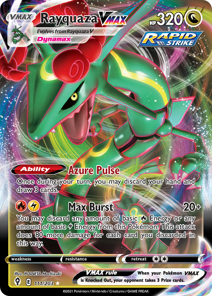 Rayquaza VMAX (111/203) (Jumbo Card) [Sword &amp; Shield: Evolving Skies] 