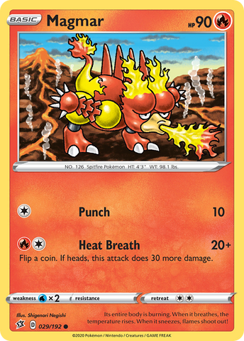 Magmar (029/192) [Sword &amp; Shield: Rebel Clash] 