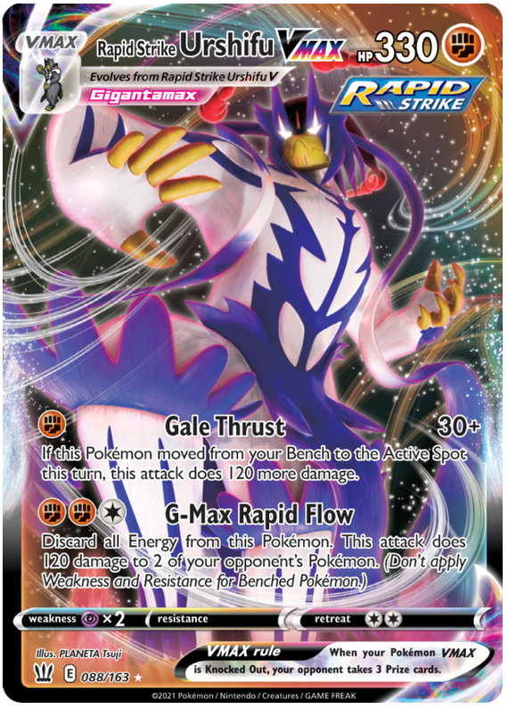 Rapid Strike Urshifu VMAX (088/163) (Jumbo Card) [Sword &amp; Shield: Battle Styles] 