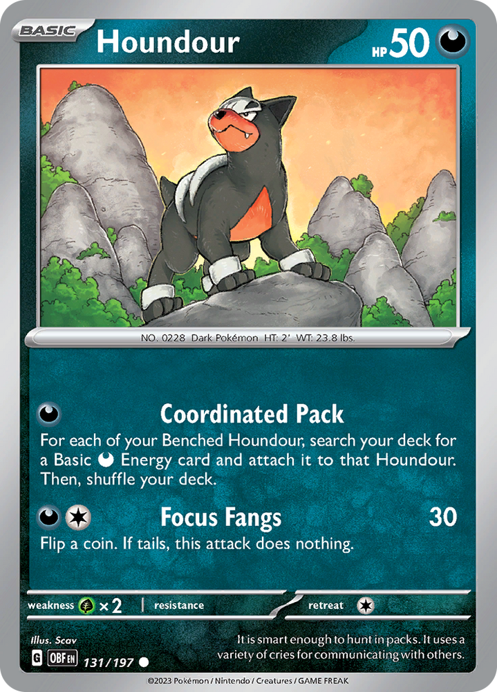 Houndour (131/197) [Scarlet &amp; Violet: Obsidian Flames] 