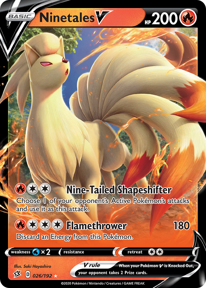 Ninetales V (026/192) [Sword &amp; Shield: Rebel Clash] 