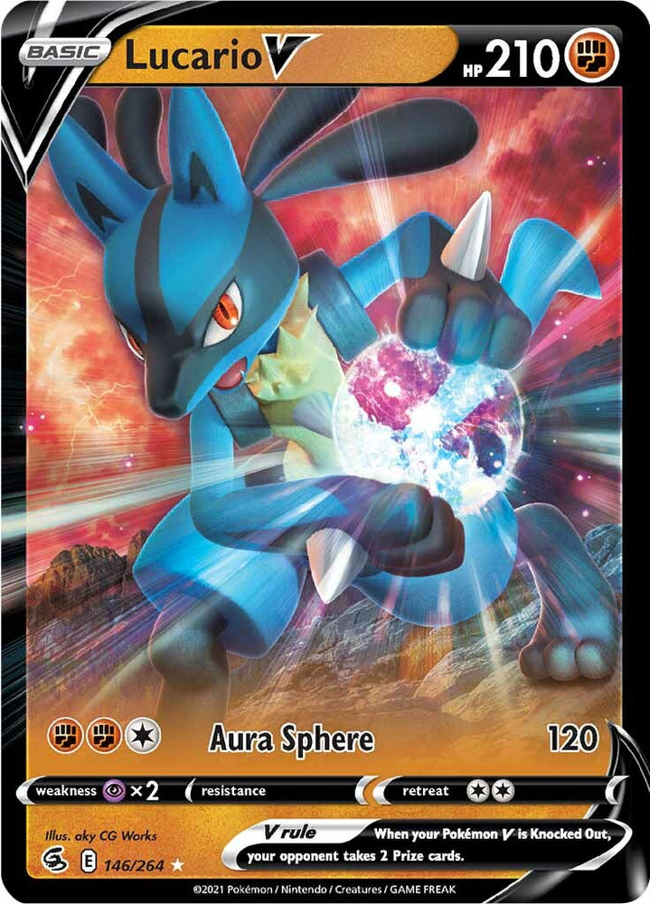 Lucario V (146/264) (Jumbo Card) [Sword &amp; Shield: Fusion Strike] 