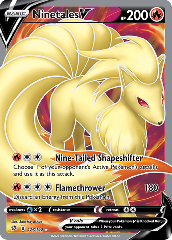 Ninetales V (177/192) [Sword &amp; Shield: Rebel Clash] 