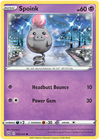 Spoink (055/163) [Sword &amp; Shield: Battle Styles] 