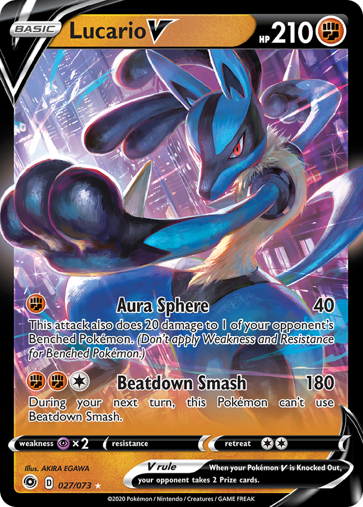 Lucario V (027/073) [Sword &amp; Shield: Champion's Path] 