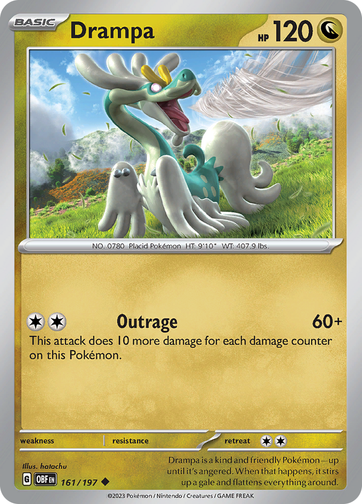 Drampa (161/197) [Scarlet &amp; Violet: Obsidian Flames] 