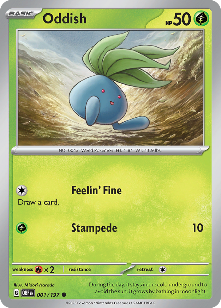 Oddish (001/197) [Scarlet &amp; Violet: Obsidian Flames] 