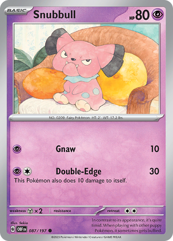 Snubbull (087/197) [Scarlet &amp; Violet: Obsidian Flames] 