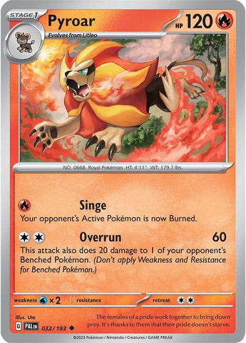 Pyroar (032/193) [Scarlet &amp; Violet: Paldea Evolved] 