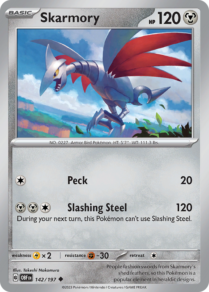 Skarmory (142/197) [Scarlet &amp; Violet: Obsidian Flames] 