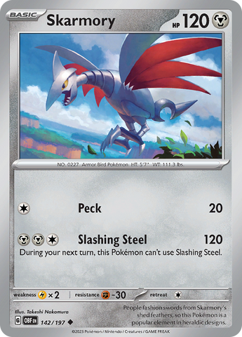 Skarmory (142/197) [Scarlet &amp; Violet: Obsidian Flames] 