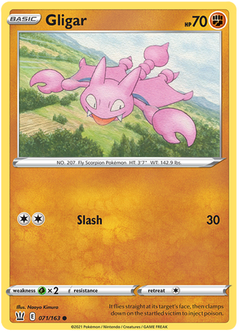 Gligar (071/163) [Sword &amp; Shield: Battle Styles] 