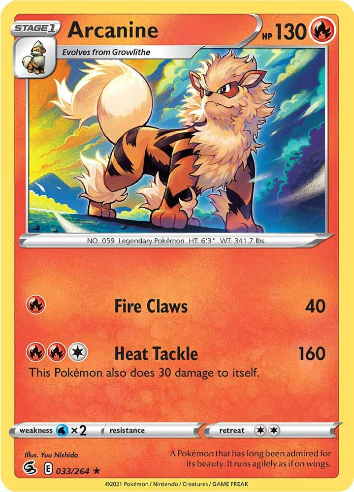 Arcanine (033/264) [Sword &amp; Shield: Fusion Strike] 