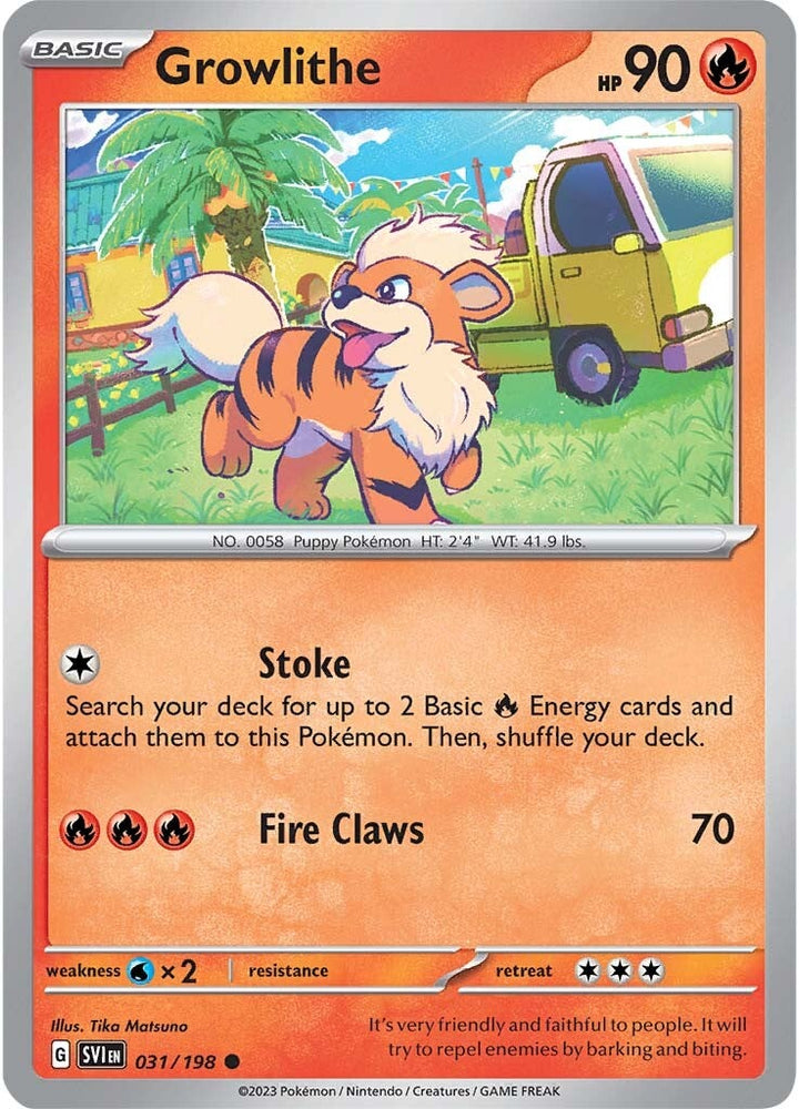 Growlithe (031/198) [Scarlet &amp; Purple: Base Set] 