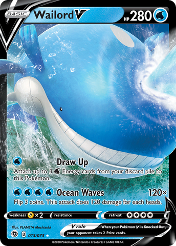 Wailord V (013/073) [Sword &amp; Shield: Champion's Path] 