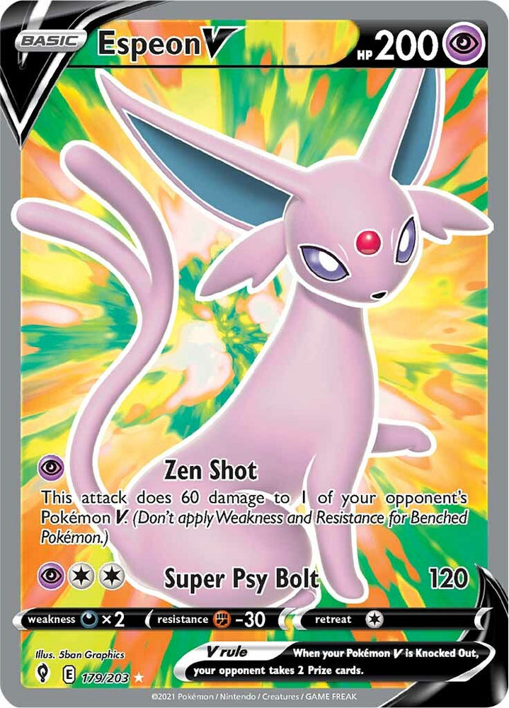 Espeon V (179/203) [Sword &amp; Shield: Evolving Skies] 