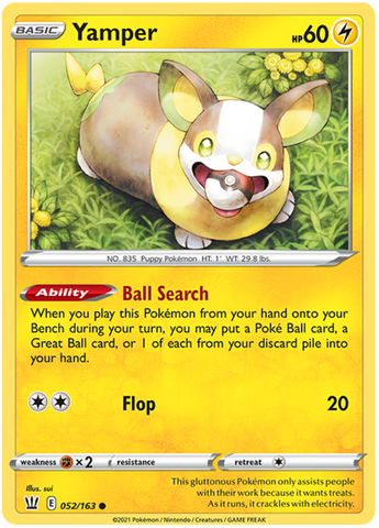 Yamper (052/163) [Sword &amp; Shield: Battle Styles] 