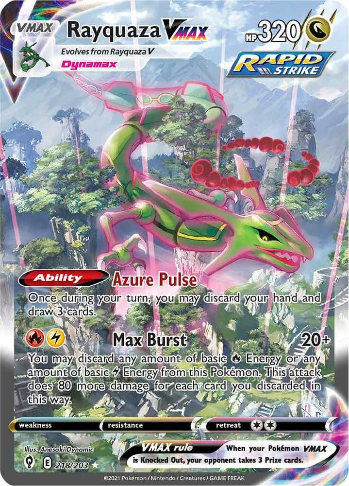 Rayquaza VMAX (218/203) [Sword &amp; Shield: Evolving Skies] 