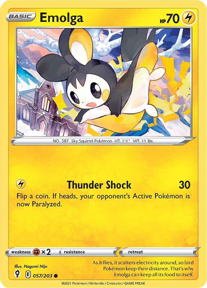 Emolga (057/203) [Sword &amp; Shield: Evolving Skies] 