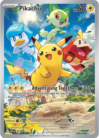 Pikachu (027) [Scarlet &amp; Purple: Black Star Promos] 