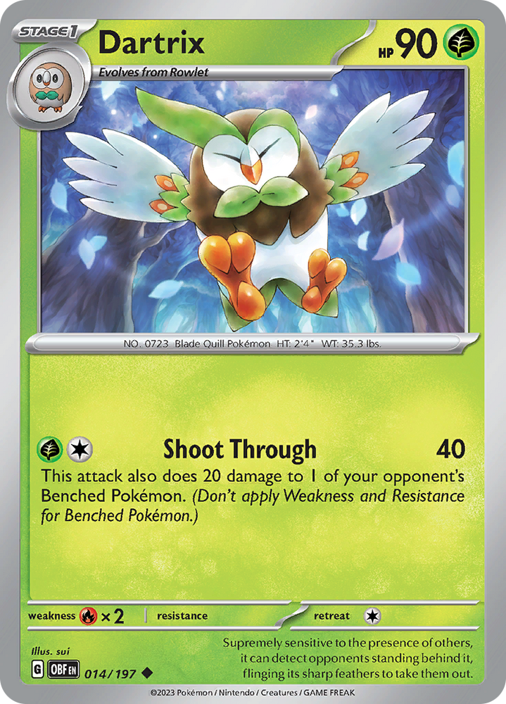 Dartrix (014/197) [Scarlet &amp; Violet: Obsidian Flames] 