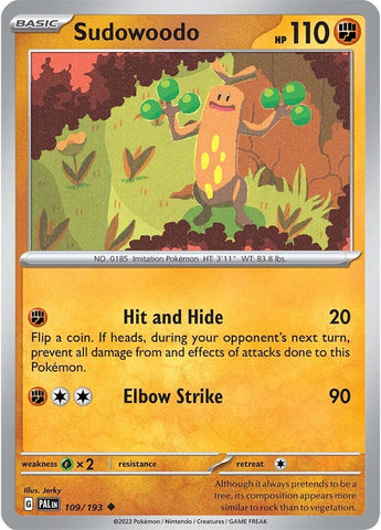 Sudowoodo (109/193) [Scarlet &amp; Violet: Paldea Evolved] 