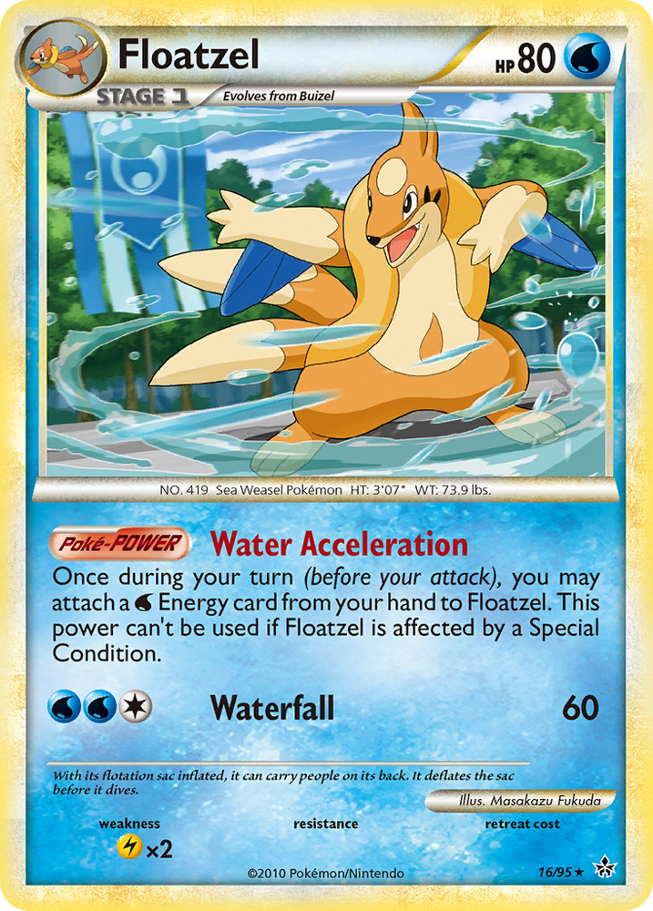 Floatzel (16/95) [HeartGold &amp; SoulSilver: Unleashed] 