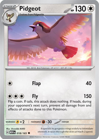 Pidgeot (018/165) [Scarlet &amp; Purple: 151] 