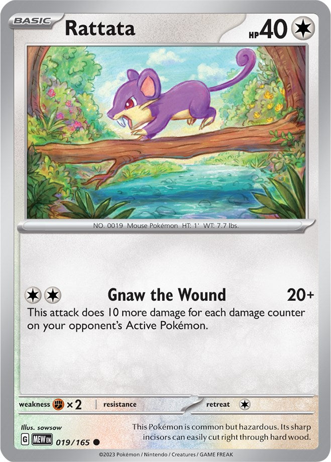 Rattata (019/165) [Scarlet &amp; Purple: 151] 