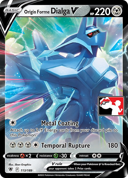 Origin Form Dialga V (113/189) [Prize Pack Series Three] 