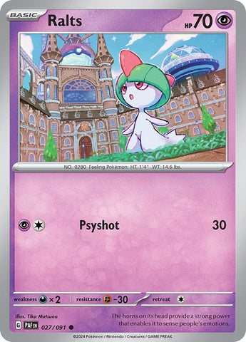 Ralts (027/091) [Scarlet & Violet: Paldean Fates]