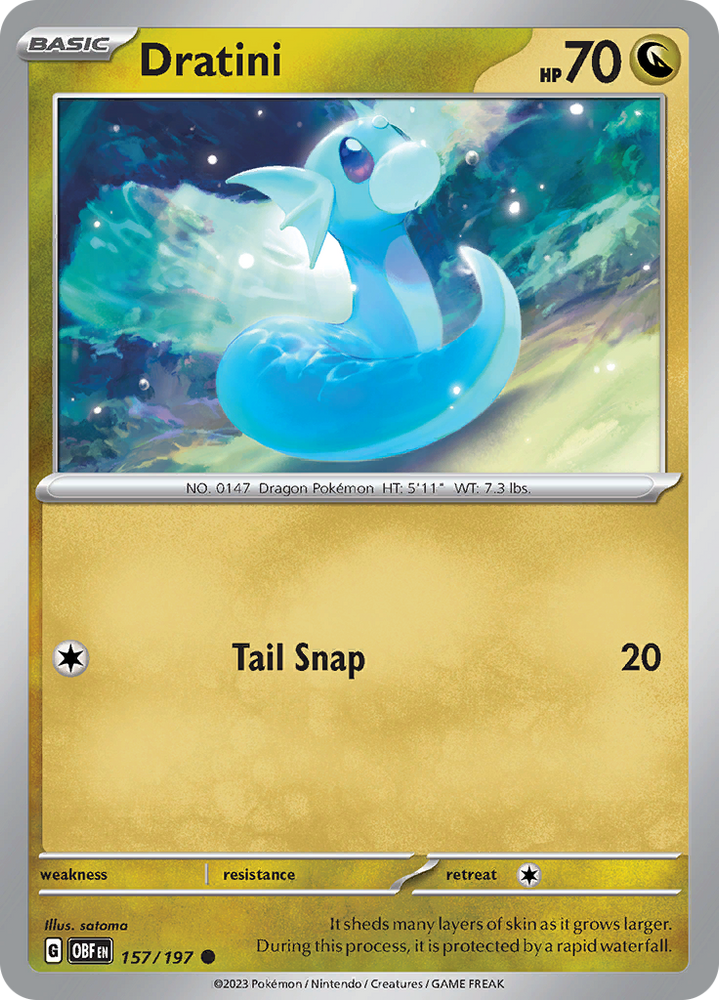 Dratini (157/197) [Scarlet &amp; Violet: Obsidian Flames] 