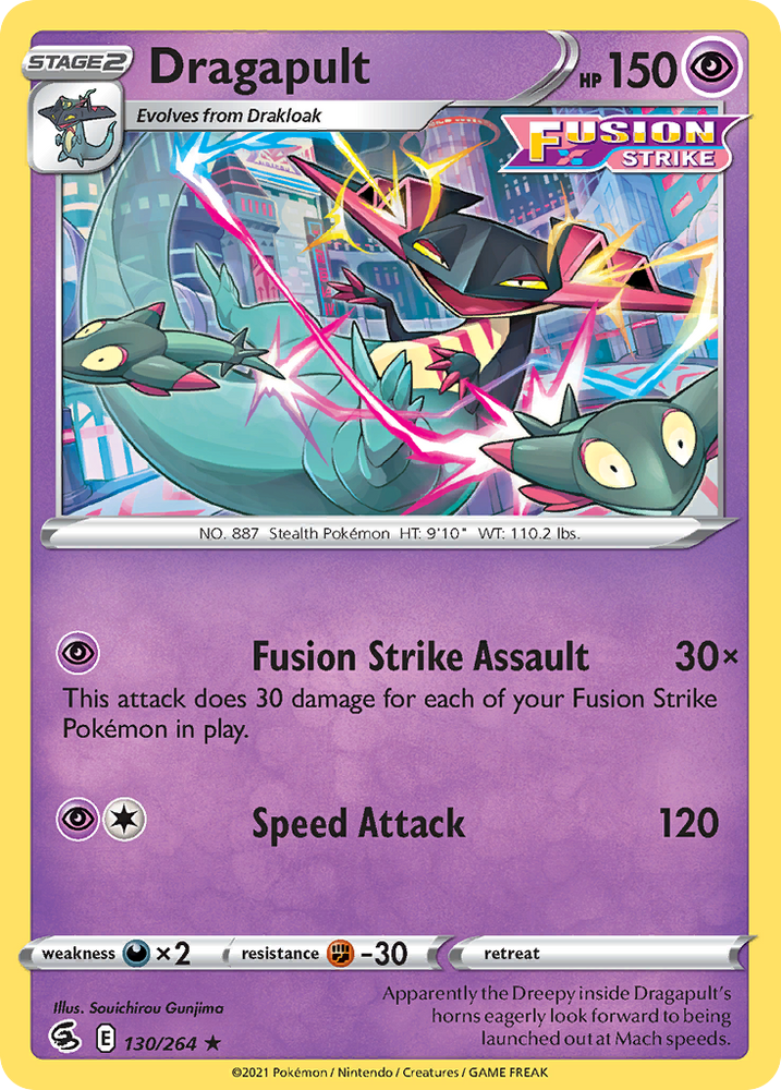 Dragapult (130/264) (Theme Deck Exclusive) [Sword &amp; Shield: Fusion Strike] 