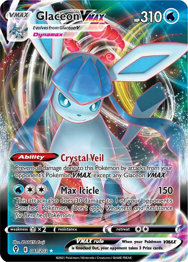 Glaceon VMAX (041/203) [Sword &amp; Shield: Evolving Skies] 