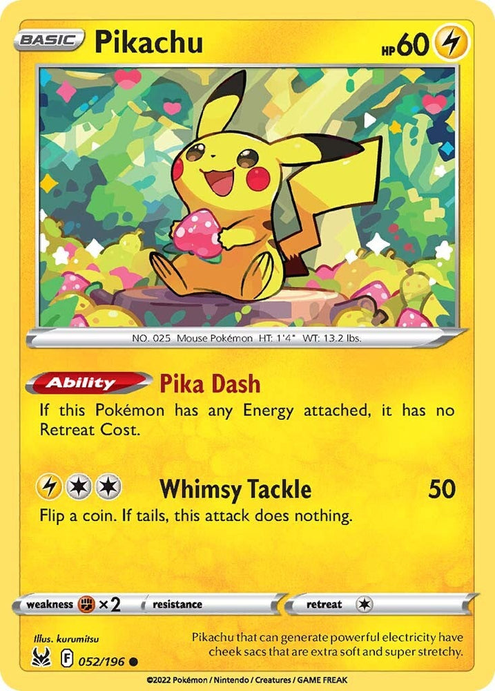 Pikachu (052/196) [Sword &amp; Shield: Lost Origin] 