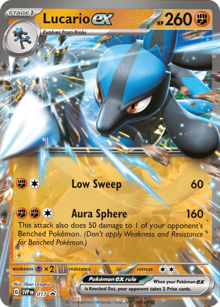 Lucario ex (017) [Scarlet &amp; Violet: Black Star Promos] 