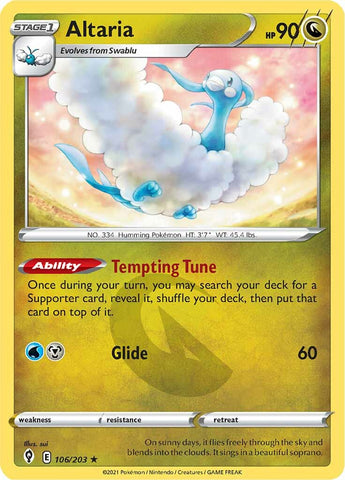 Altaria (106/203) [Sword &amp; Shield: Evolving Skies] 